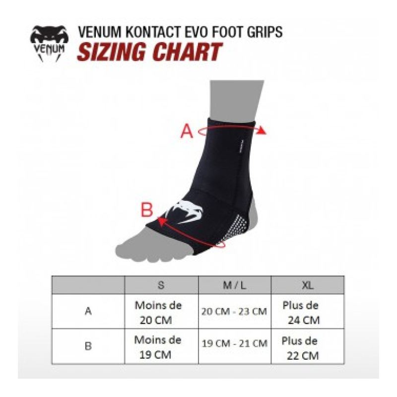Наглезенки - VENUM KONTACT EVO FOOT GRIPS / BLACK​